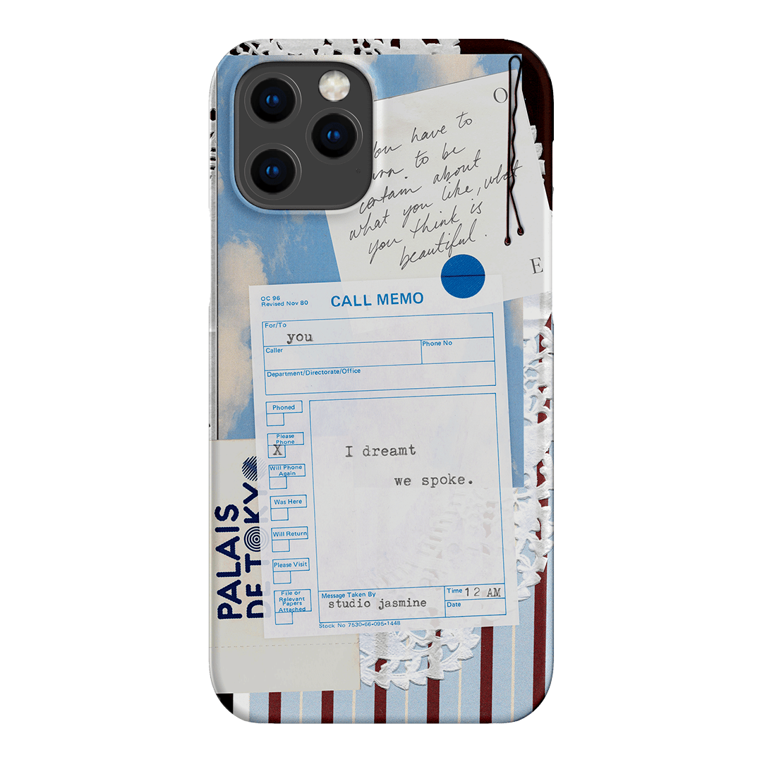 Call Memo Printed Phone Cases iPhone 12 Pro Max / Snap by Jasmine Dowling - The Dairy