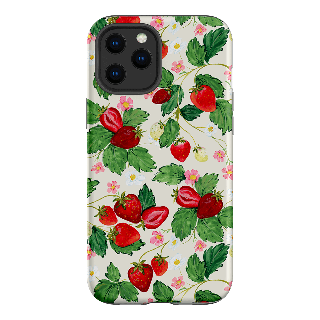 Strawberry Patch Printed Phone Cases iPhone 12 Pro Max / Armoured by Ellie Mae - The Dairy