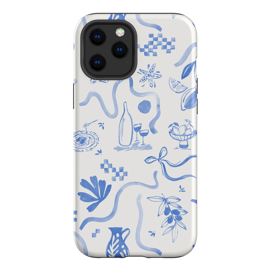 Mediterranean Wave Printed Phone Cases iPhone 12 Pro Max / Armoured by Charlie Taylor - The Dairy