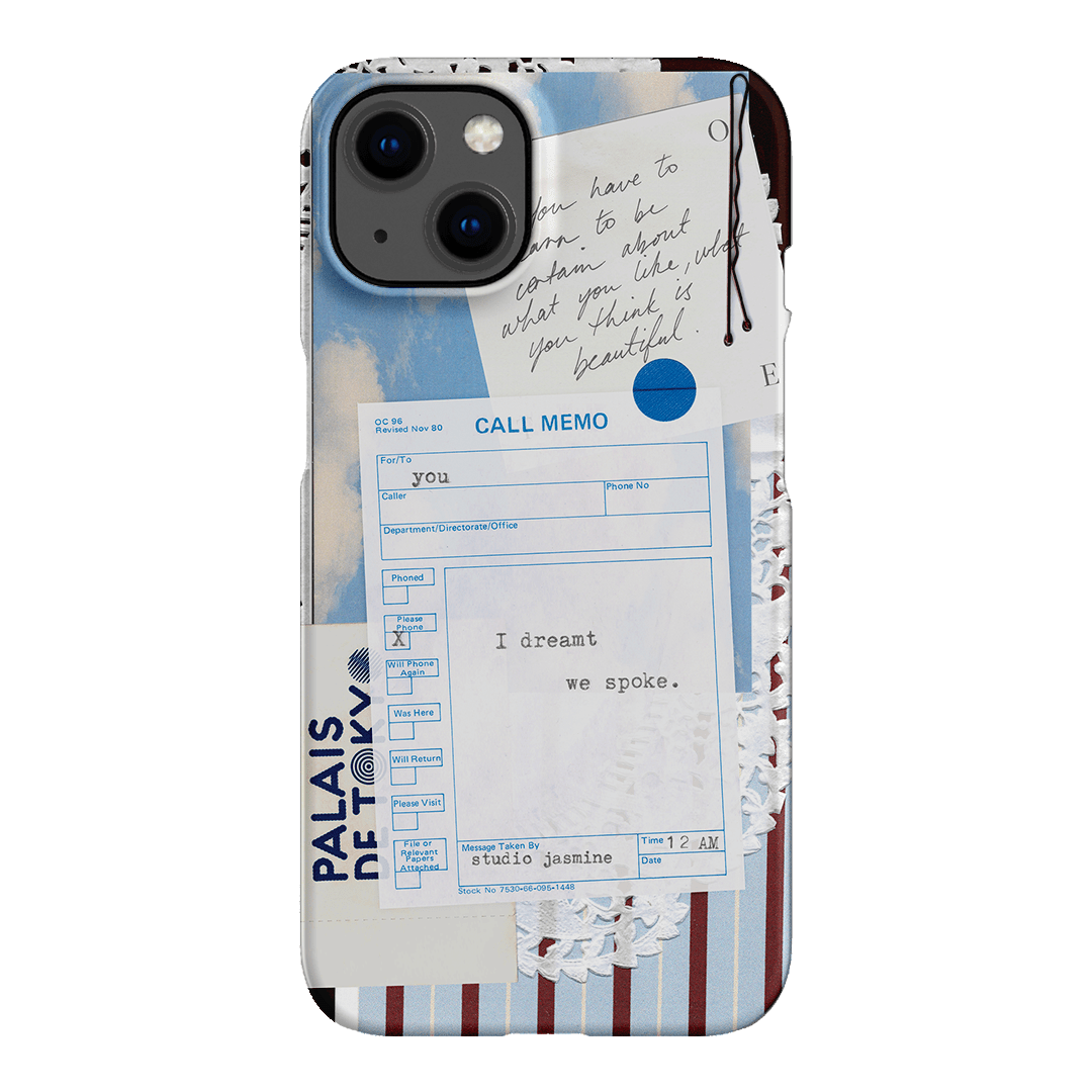 Call Memo Printed Phone Cases iPhone 13 / Snap by Jasmine Dowling - The Dairy