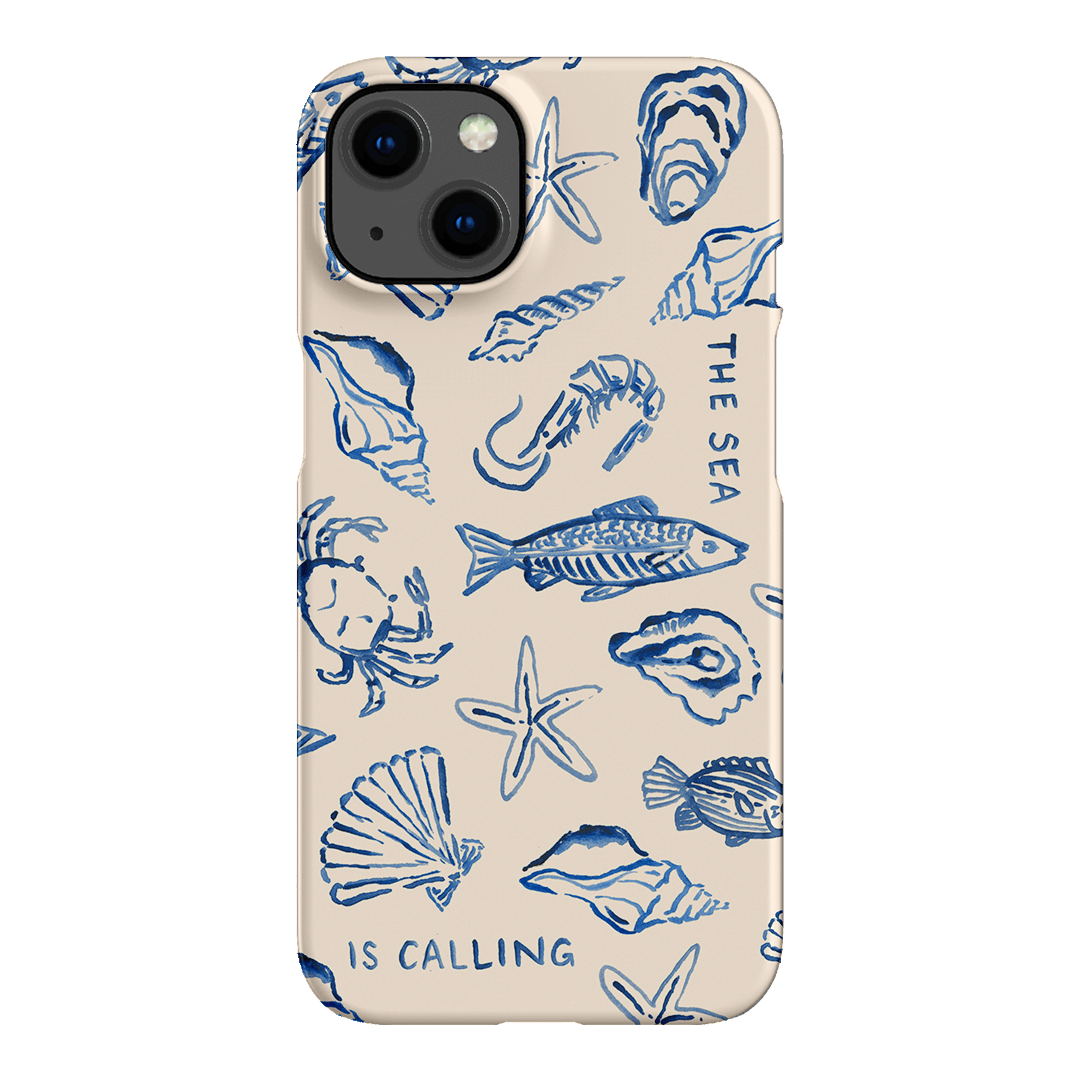 Sea Call Printed Phone Cases iPhone 13 / Snap by Cass Deller - The Dairy