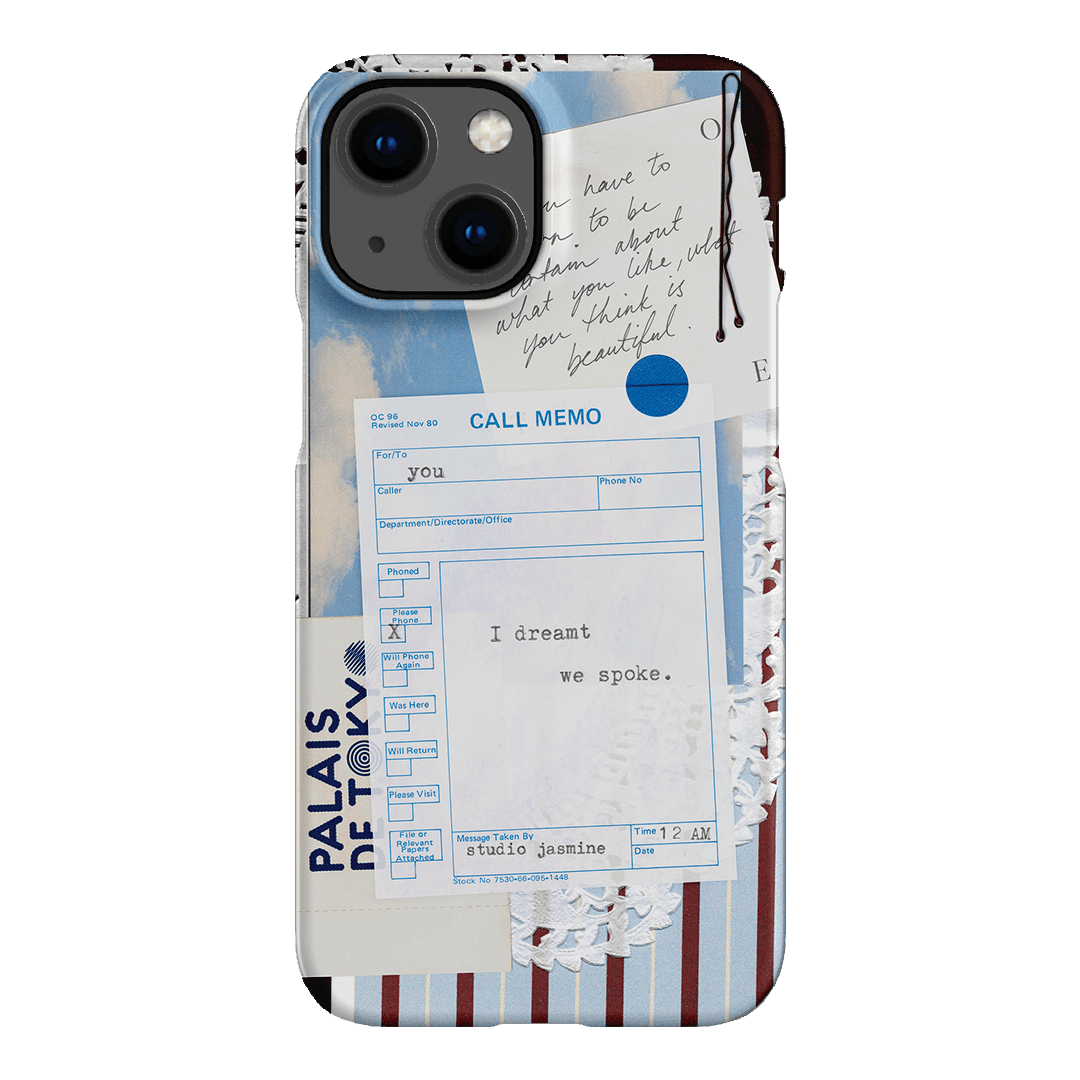 Call Memo Printed Phone Cases iPhone 13 Mini / Snap by Jasmine Dowling - The Dairy
