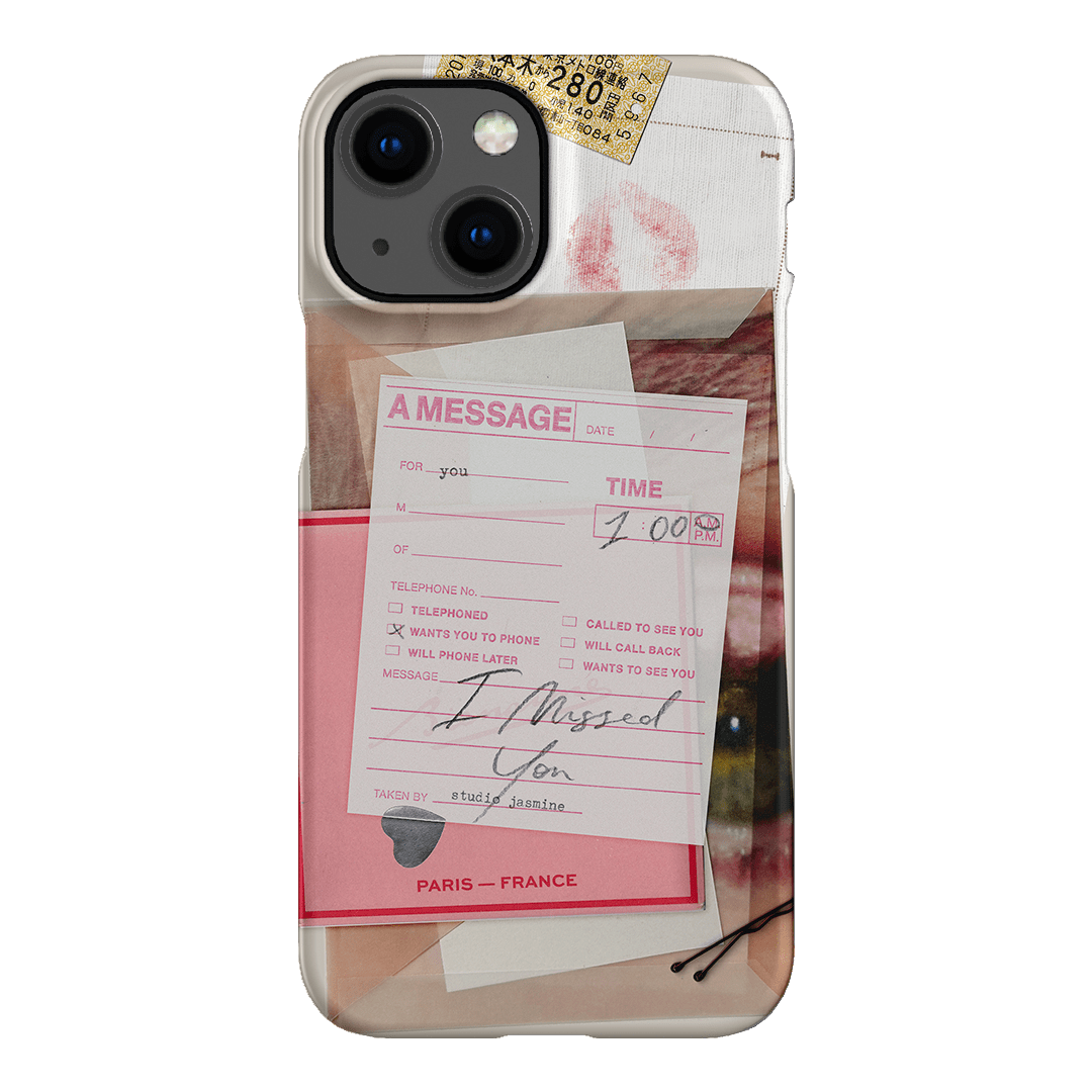 Missed Call Printed Phone Cases iPhone 13 Mini / Snap by Jasmine Dowling - The Dairy