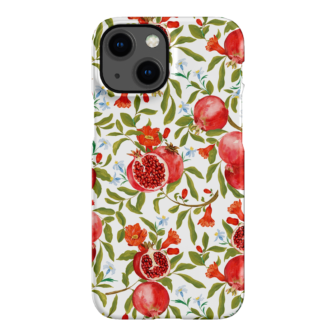 Pomegranate Printed Phone Cases iPhone 13 Mini / Snap by Ellie Mae - The Dairy