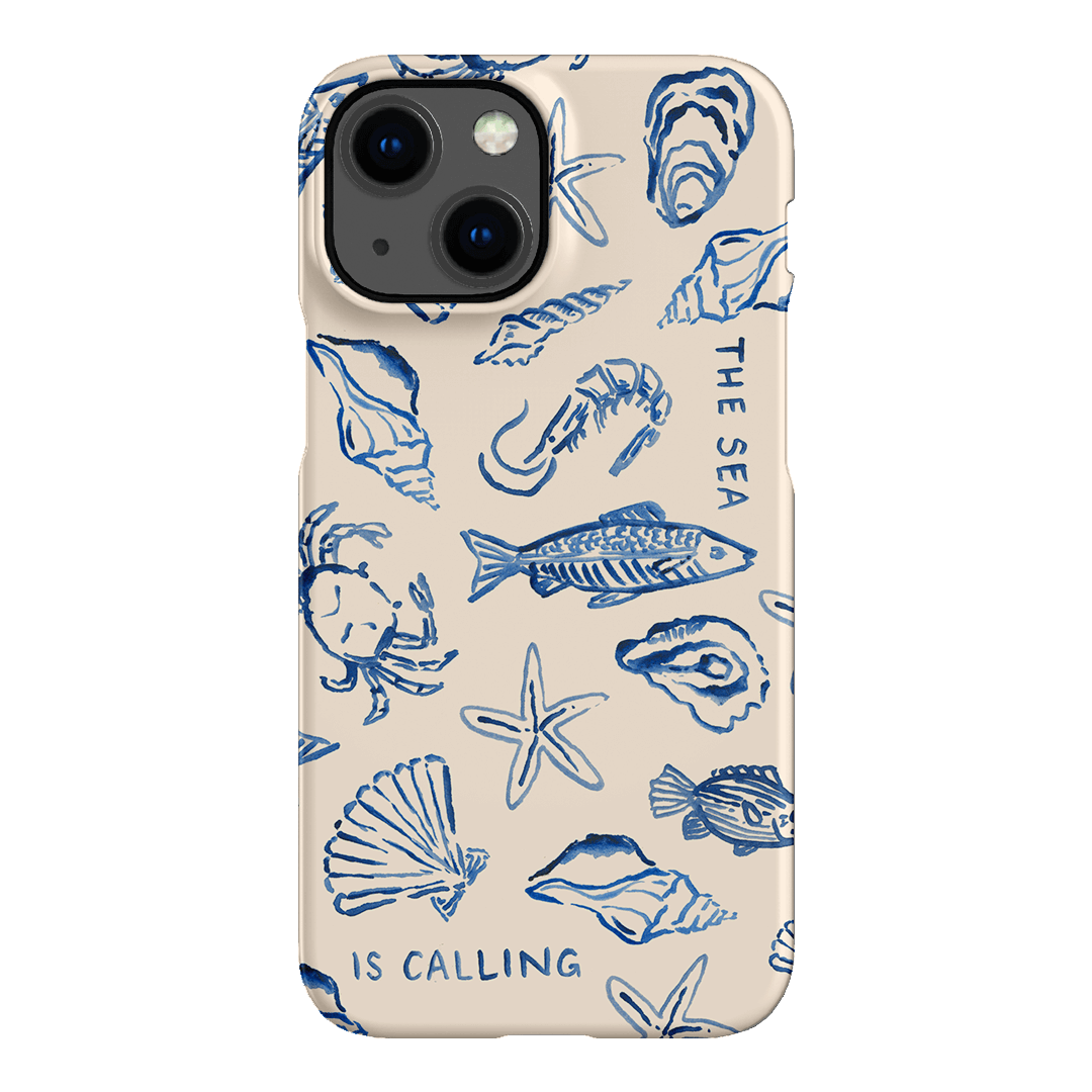 Sea Call Printed Phone Cases iPhone 13 Mini / Snap by Cass Deller - The Dairy
