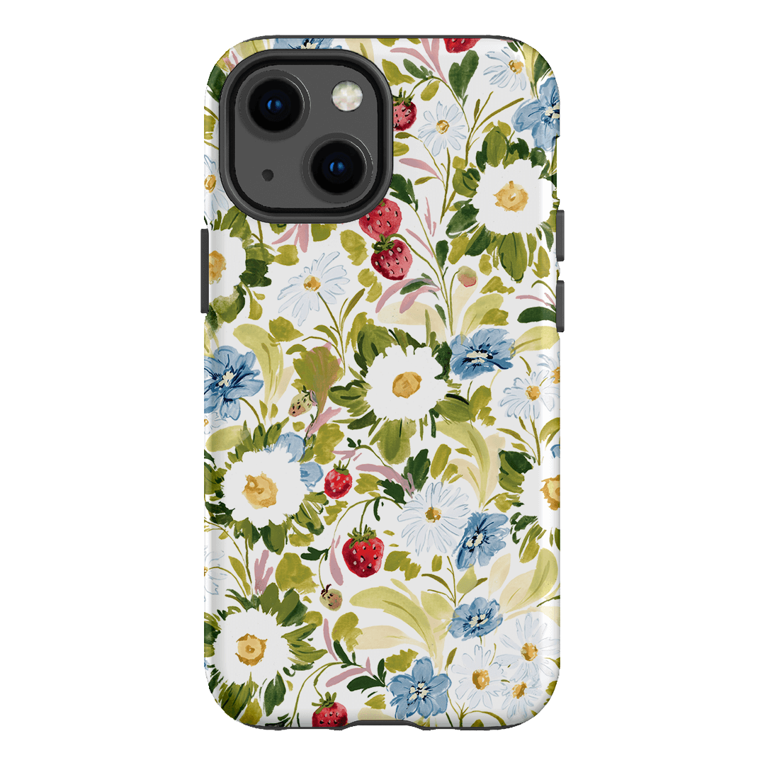 Garden Strawberries Printed Phone Cases iPhone 13 Mini / Armoured by Ellie Mae - The Dairy