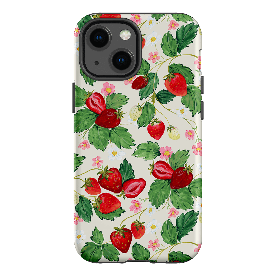 Strawberry Patch Printed Phone Cases iPhone 13 Mini / Armoured by Ellie Mae - The Dairy