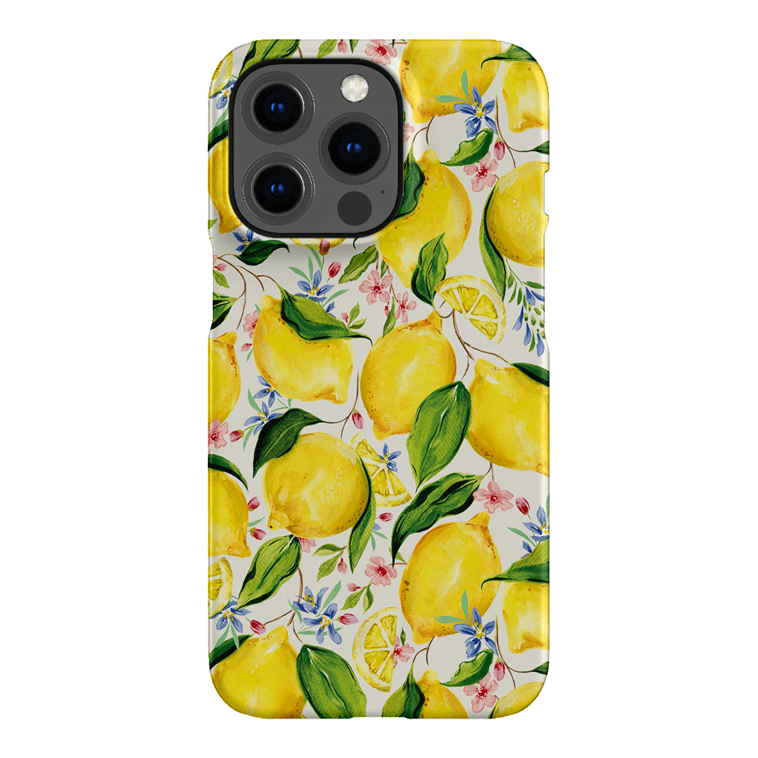Citrus Lemon Printed Phone Cases iPhone 13 Pro / Snap by Ellie Mae - The Dairy