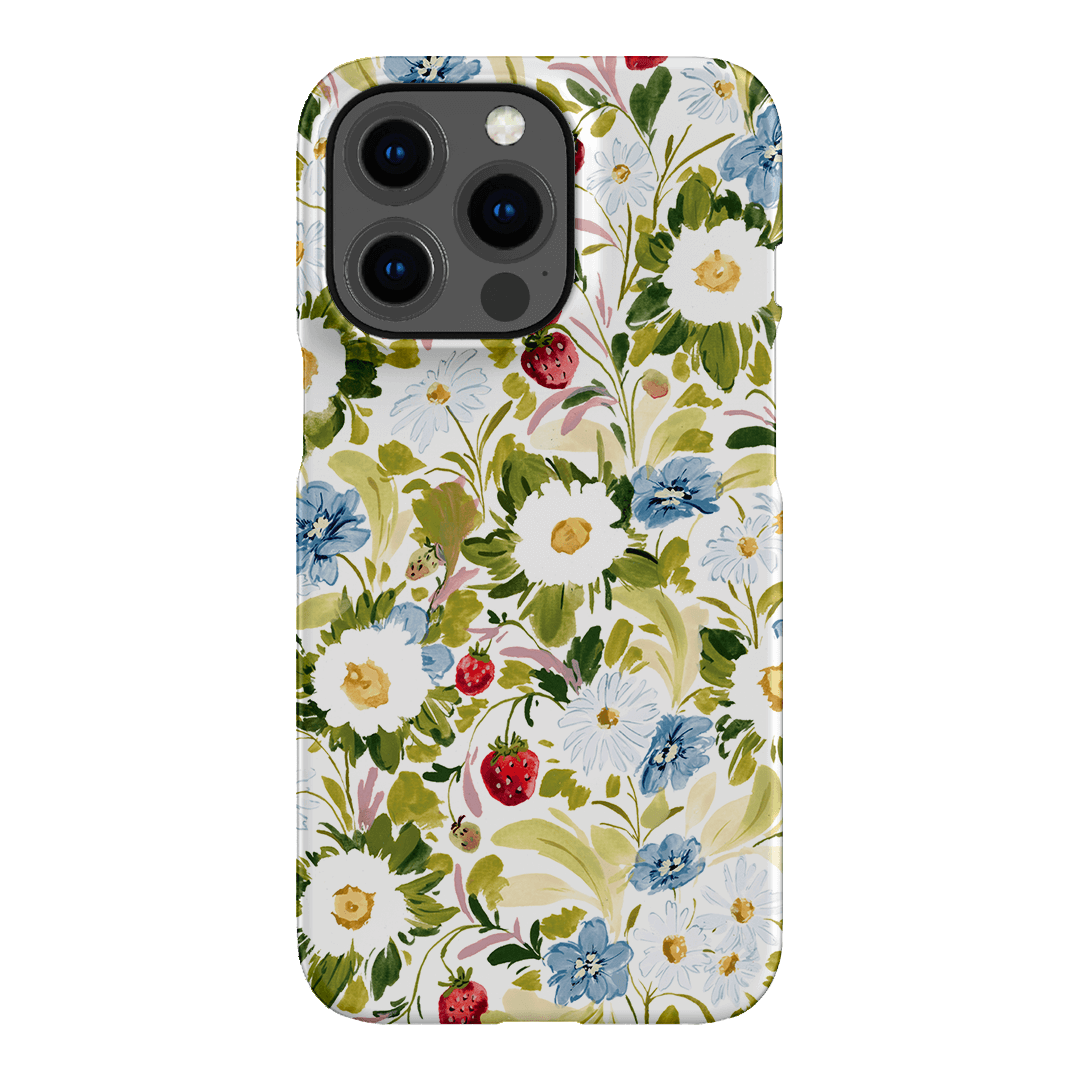 Garden Strawberries Printed Phone Cases iPhone 13 Pro / Snap by Ellie Mae - The Dairy