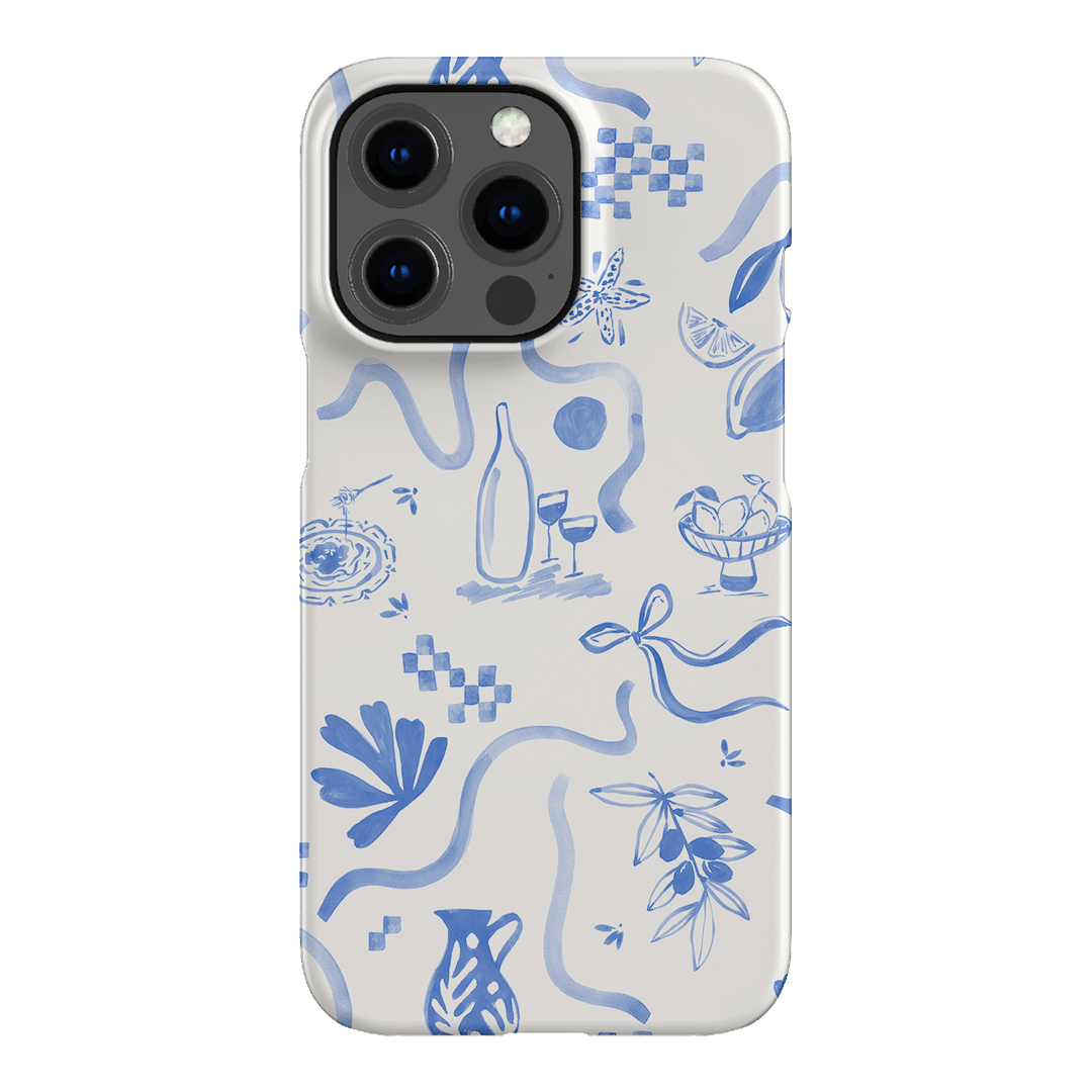 Mediterranean Wave Printed Phone Cases iPhone 13 Pro / Snap by Charlie Taylor - The Dairy
