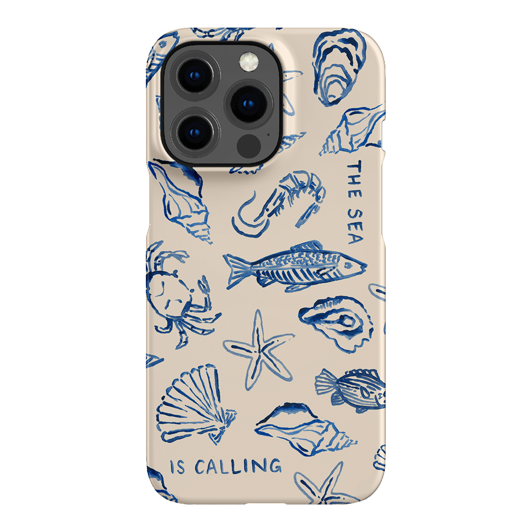 Sea Call Printed Phone Cases iPhone 13 Pro / Snap by Cass Deller - The Dairy