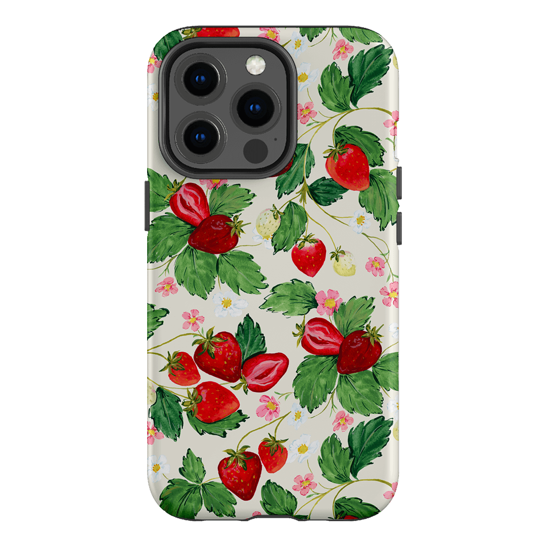Strawberry Patch Printed Phone Cases iPhone 13 Pro / Armoured by Ellie Mae - The Dairy