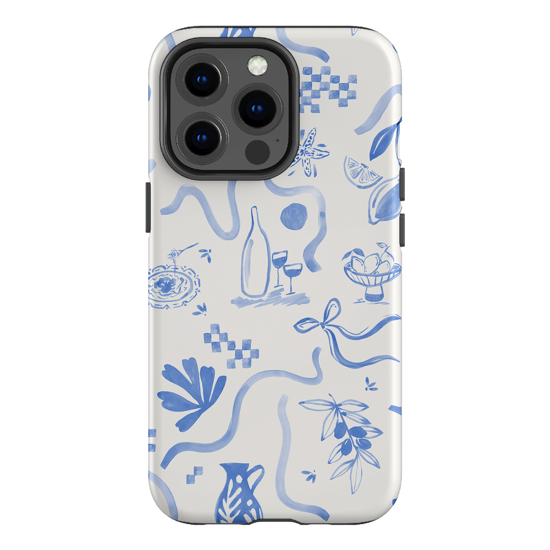Mediterranean Wave Printed Phone Cases iPhone 13 Pro / Armoured by Charlie Taylor - The Dairy
