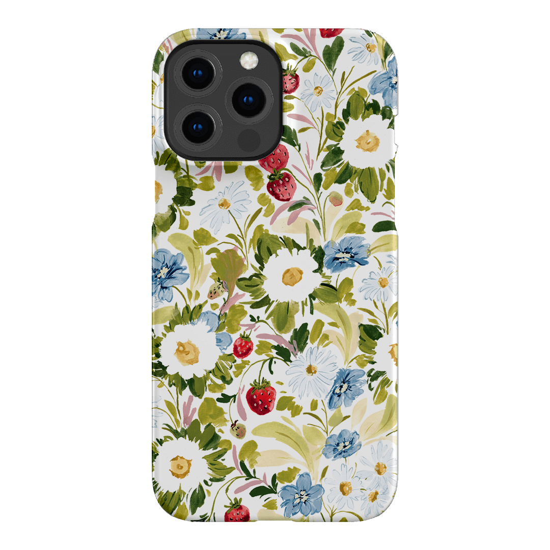Garden Strawberries Printed Phone Cases iPhone 13 Pro Max / Snap by Ellie Mae - The Dairy
