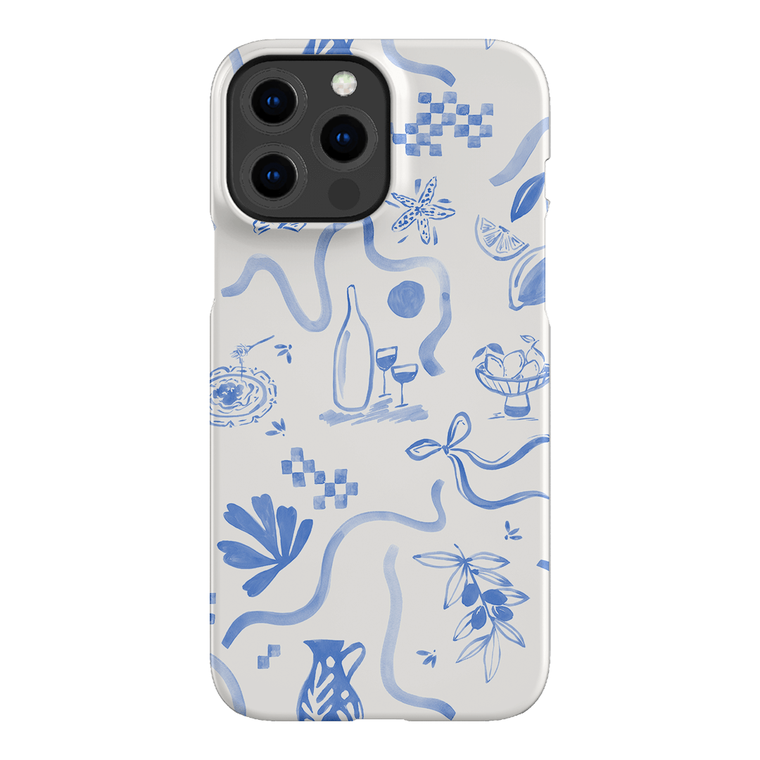Mediterranean Wave Printed Phone Cases iPhone 13 Pro Max / Snap by Charlie Taylor - The Dairy