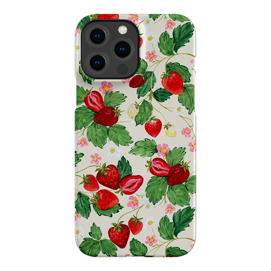 Strawberry Patch Printed Phone Cases iPhone 13 Pro Max / Snap by Ellie Mae - The Dairy
