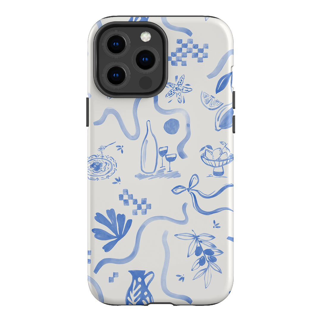 Mediterranean Wave Printed Phone Cases iPhone 13 Pro Max / Armoured by Charlie Taylor - The Dairy