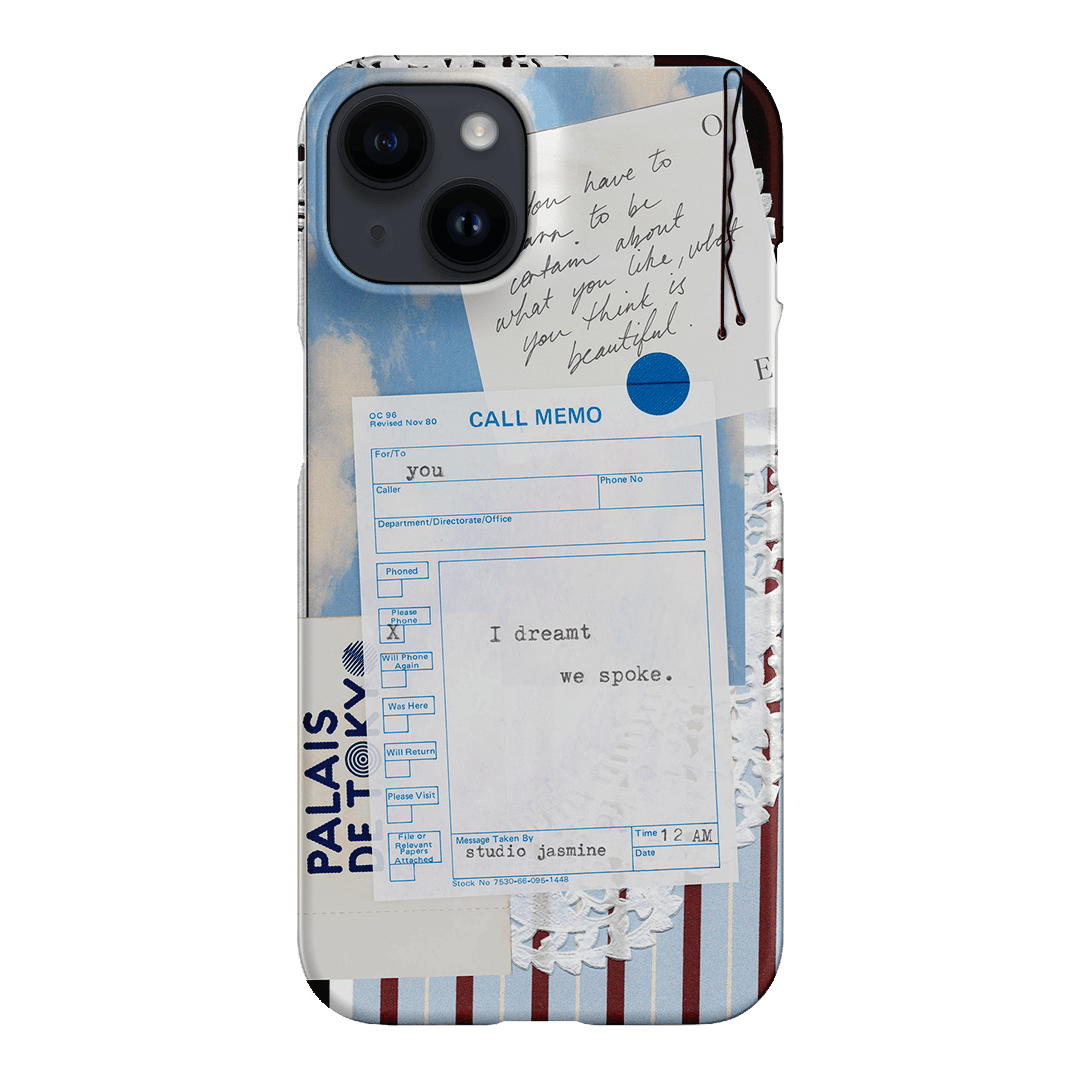 Call Memo Printed Phone Cases iPhone 14 / Snap by Jasmine Dowling - The Dairy