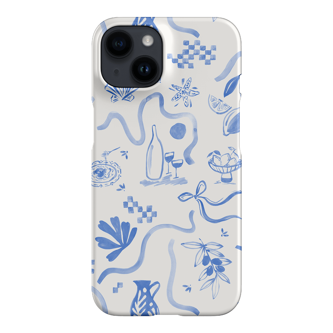Mediterranean Wave Printed Phone Cases iPhone 14 / Snap by Charlie Taylor - The Dairy