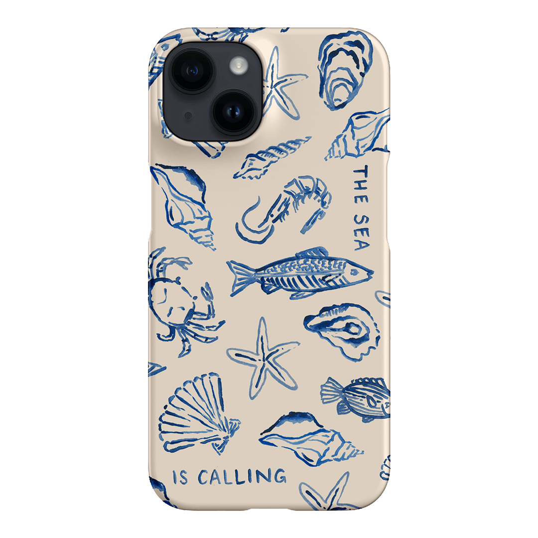 Sea Call Printed Phone Cases iPhone 14 / Snap by Cass Deller - The Dairy