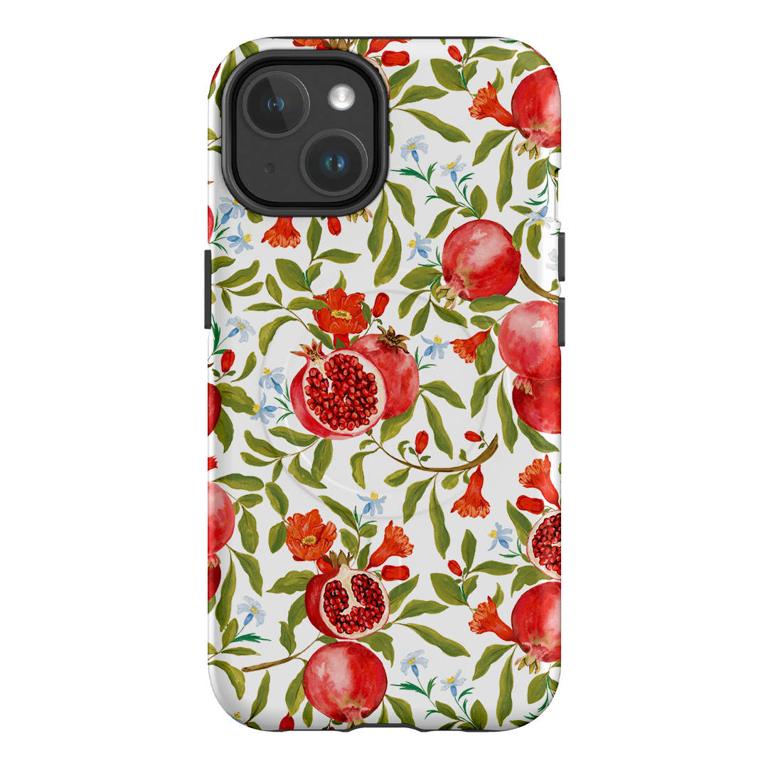 Pomegranate Printed Phone Cases iPhone 14 / Armoured MagSafe by Ellie Mae - The Dairy