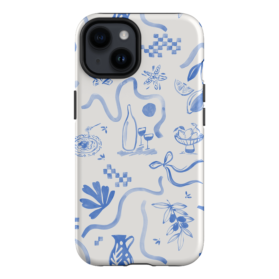 Mediterranean Wave Printed Phone Cases iPhone 14 / Armoured by Charlie Taylor - The Dairy