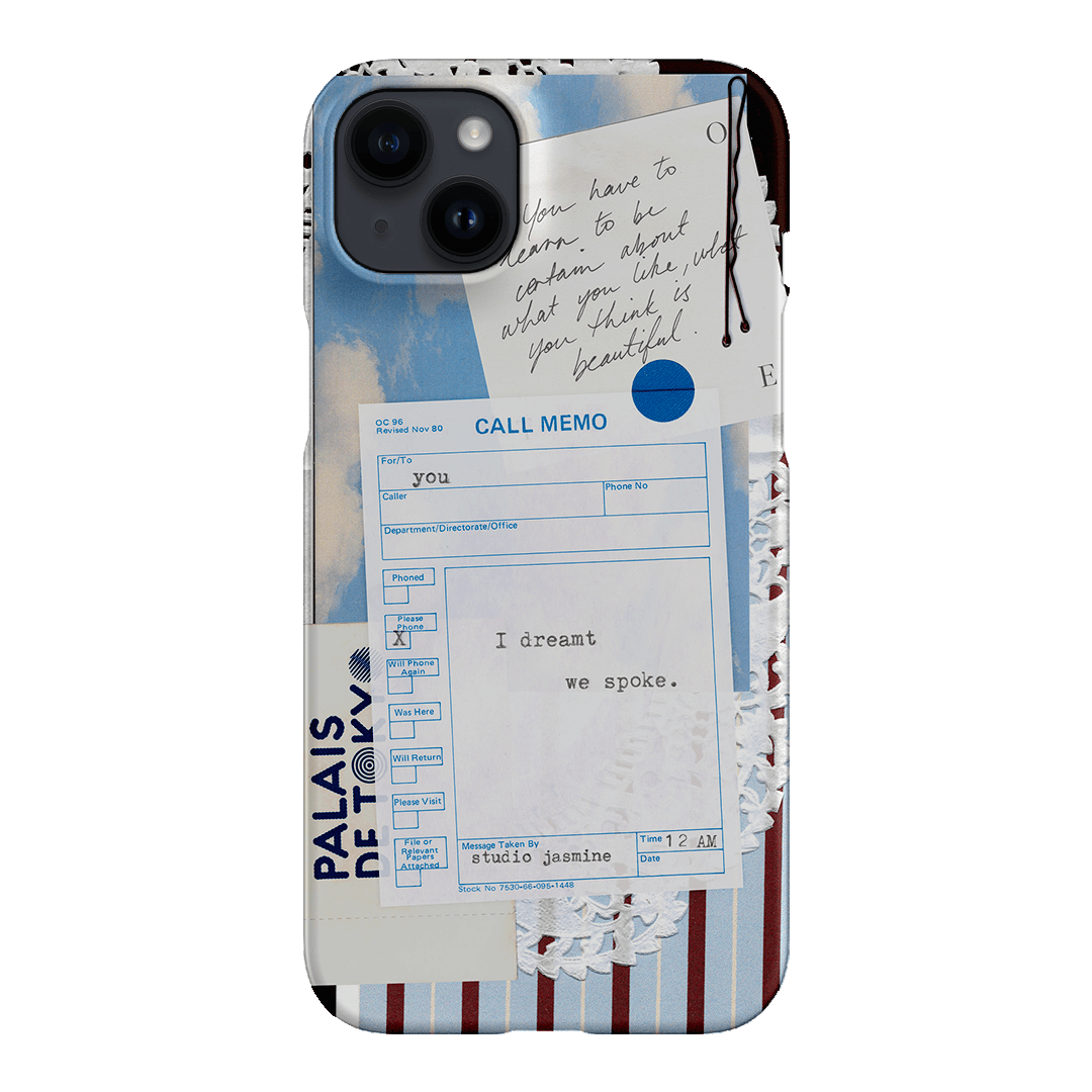 Call Memo Printed Phone Cases iPhone 14 Plus / Snap by Jasmine Dowling - The Dairy