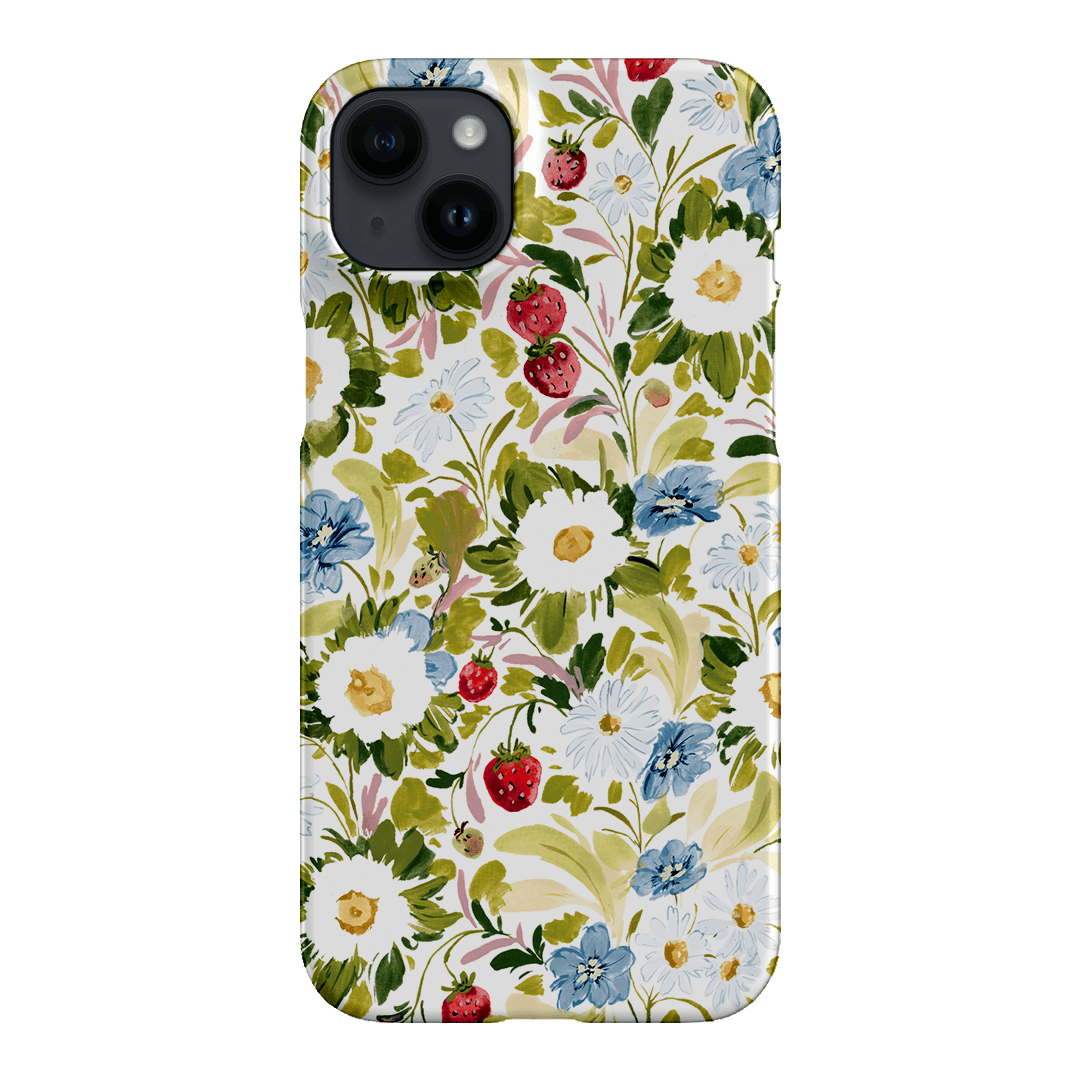 Garden Strawberries Printed Phone Cases iPhone 14 Plus / Snap by Ellie Mae - The Dairy