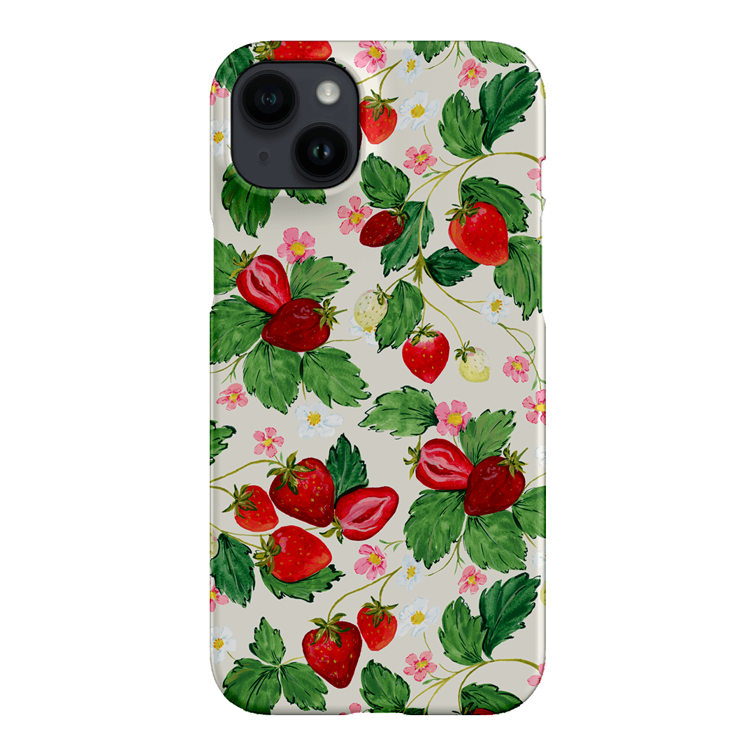 Strawberry Patch Printed Phone Cases iPhone 14 Plus / Snap by Ellie Mae - The Dairy