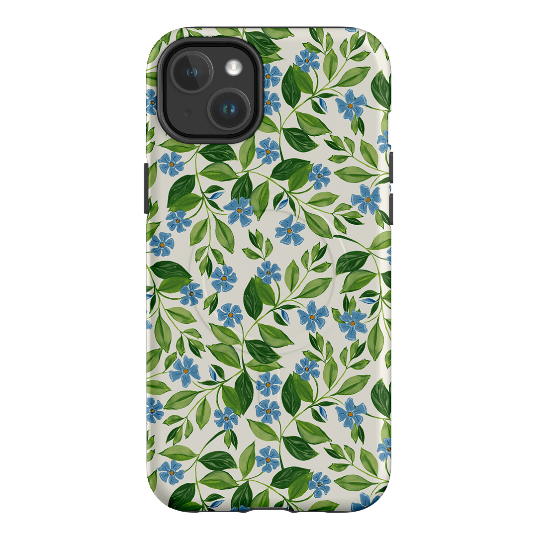 Blue Vines Printed Phone Cases iPhone 14 Plus / Armoured MagSafe by Ellie Mae - The Dairy