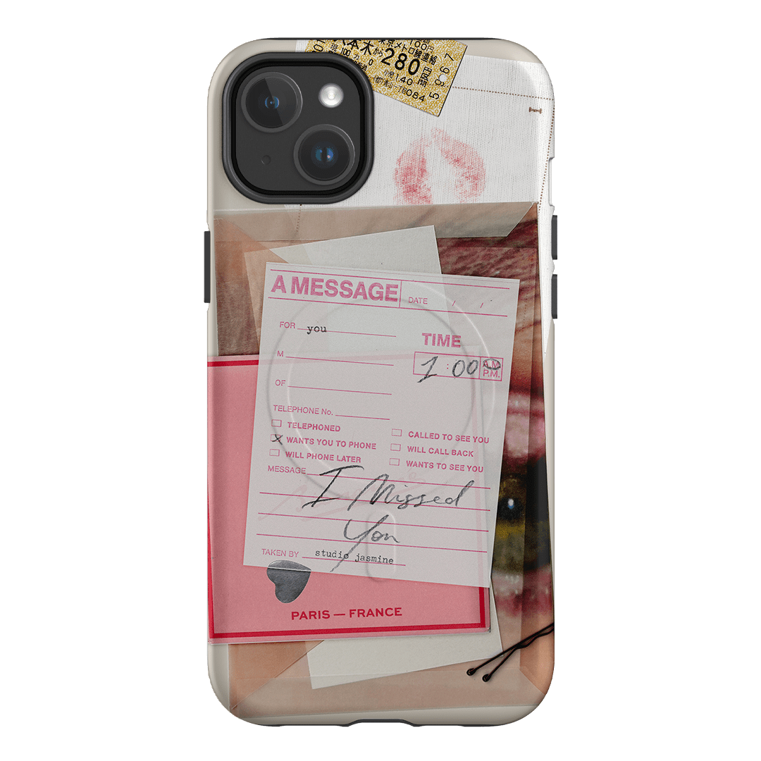 Missed Call Printed Phone Cases iPhone 14 Plus / Armoured MagSafe by Jasmine Dowling - The Dairy