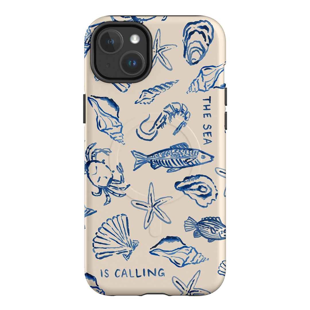 Sea Call Printed Phone Cases iPhone 14 Plus / Armoured MagSafe by Cass Deller - The Dairy