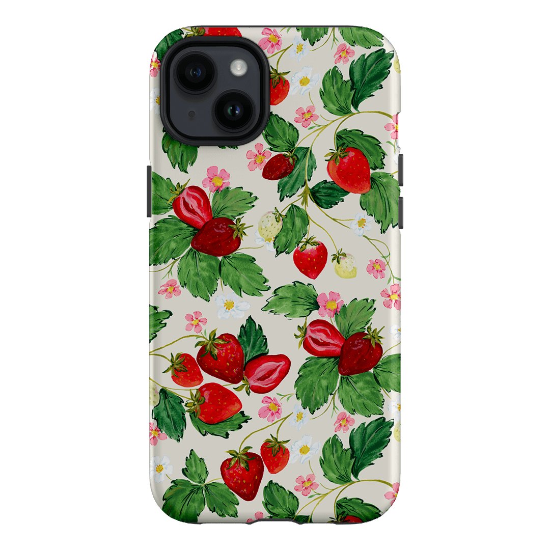 Strawberry Patch Printed Phone Cases iPhone 14 Plus / Armoured by Ellie Mae - The Dairy