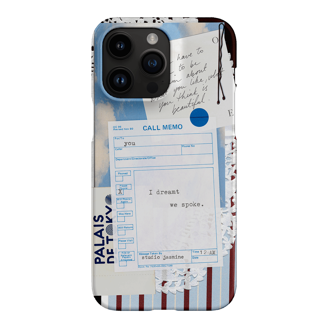 Call Memo Printed Phone Cases iPhone 14 Pro Max / Snap by Jasmine Dowling - The Dairy