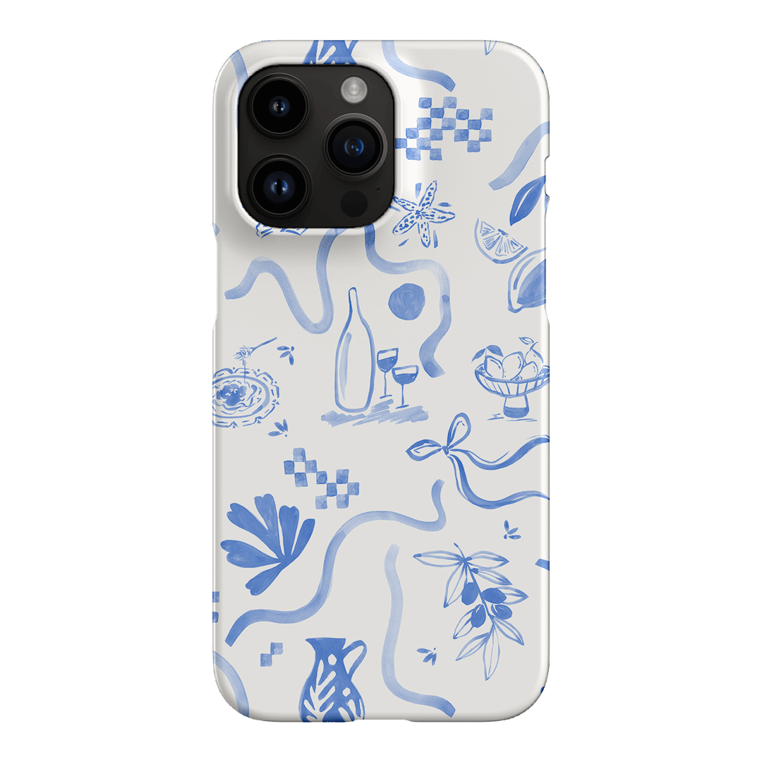 Mediterranean Wave Printed Phone Cases iPhone 14 Pro Max / Snap by Charlie Taylor - The Dairy