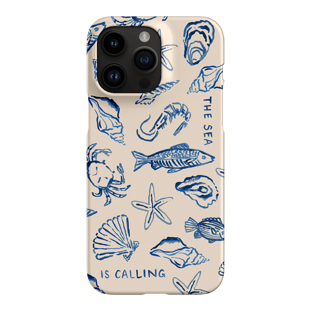 Sea Call Printed Phone Cases iPhone 14 Pro Max / Snap by Cass Deller - The Dairy