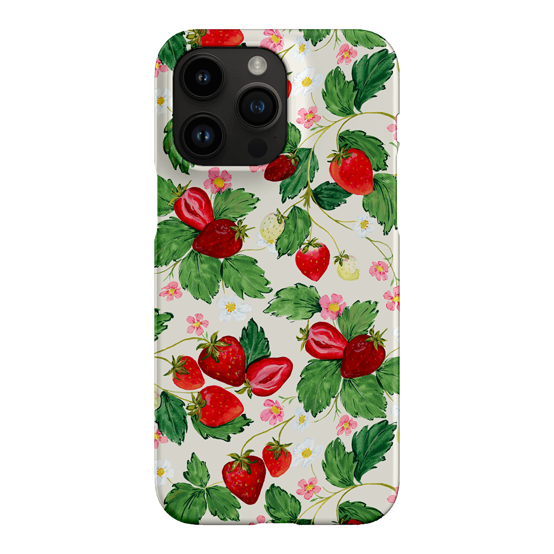 Strawberry Patch Printed Phone Cases iPhone 14 Pro Max / Snap by Ellie Mae - The Dairy