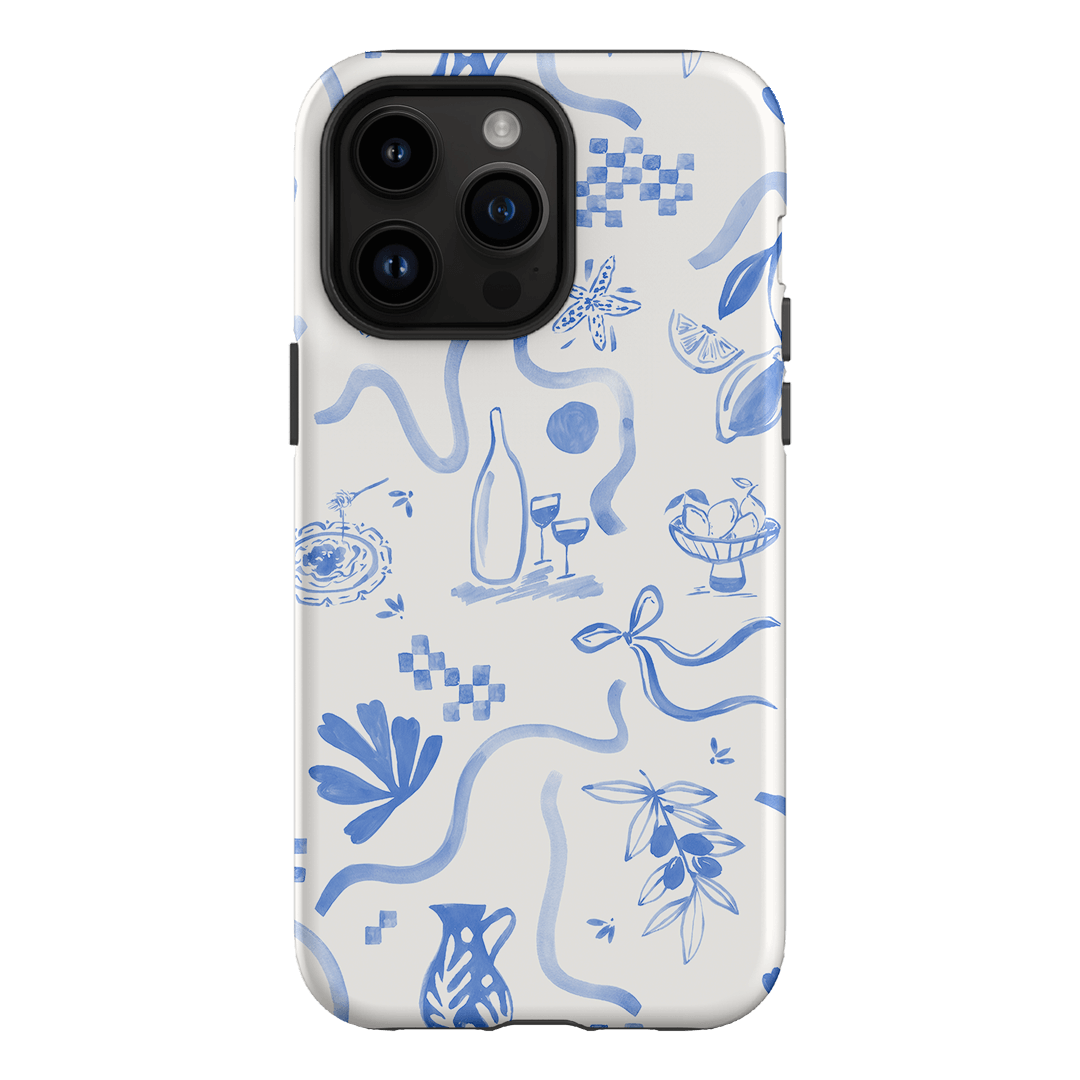 Mediterranean Wave Printed Phone Cases iPhone 14 Pro Max / Armoured by Charlie Taylor - The Dairy