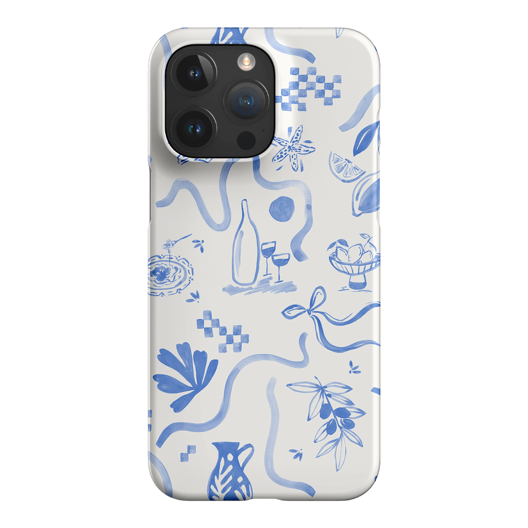 Mediterranean Wave Printed Phone Cases iPhone 15 Pro Max / Snap by Charlie Taylor - The Dairy