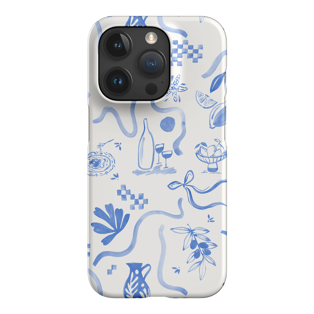 Mediterranean Wave Printed Phone Cases iPhone 15 Pro / Snap by Charlie Taylor - The Dairy
