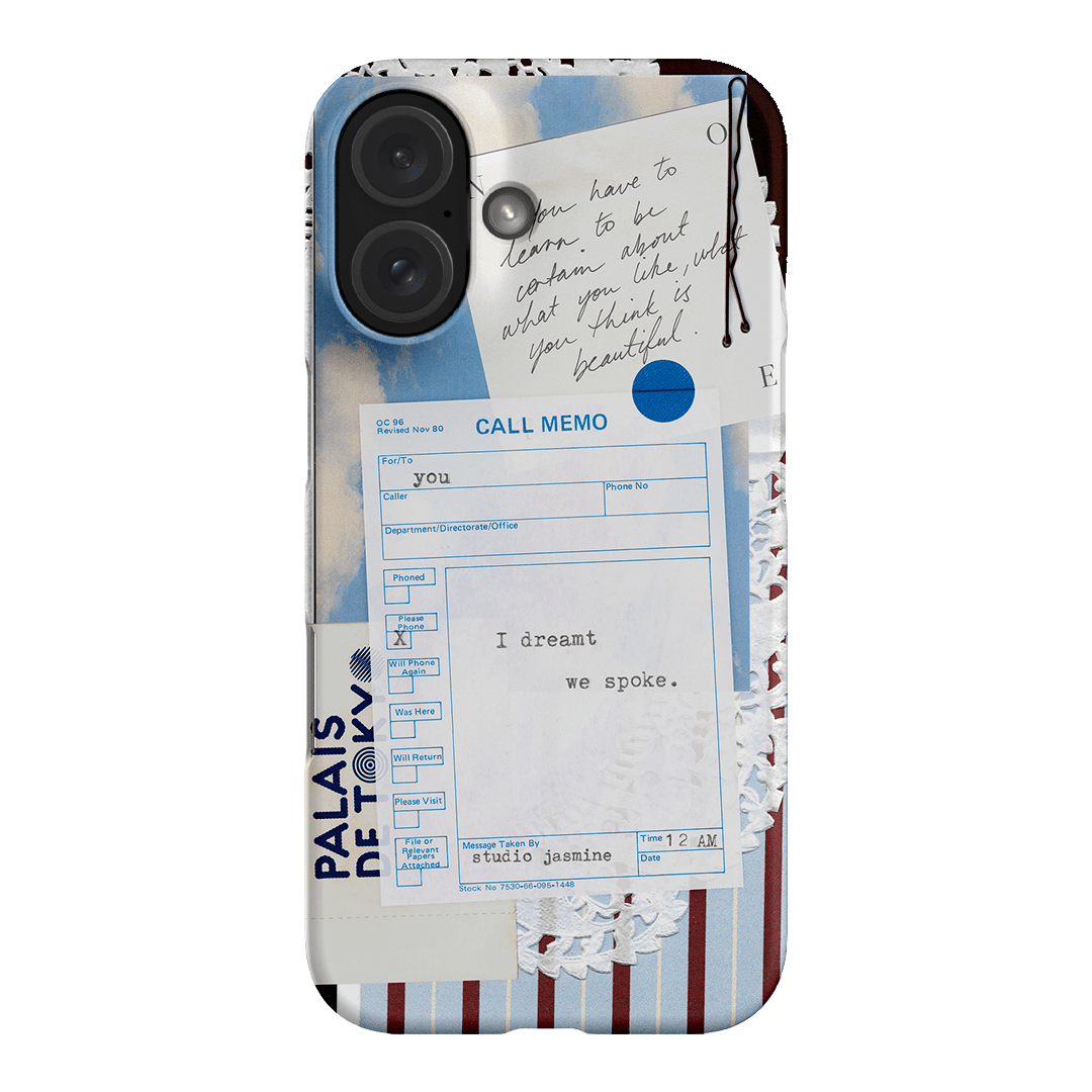 Call Memo Printed Phone Cases iPhone 16 / Snap by Jasmine Dowling - The Dairy