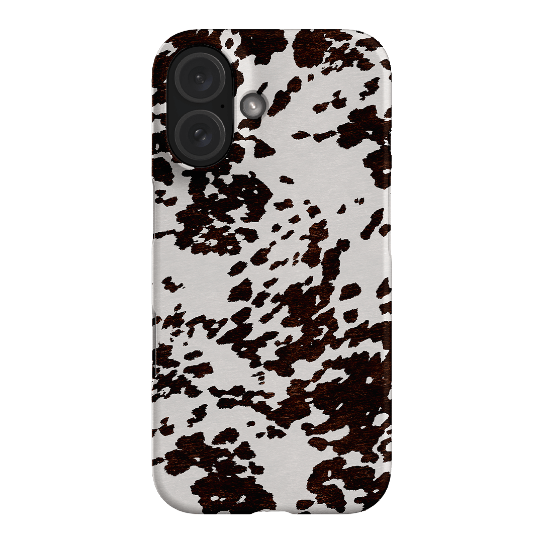 Cowhide Charm Printed Phone Cases iPhone 16 / Snap by The Dairy - The Dairy