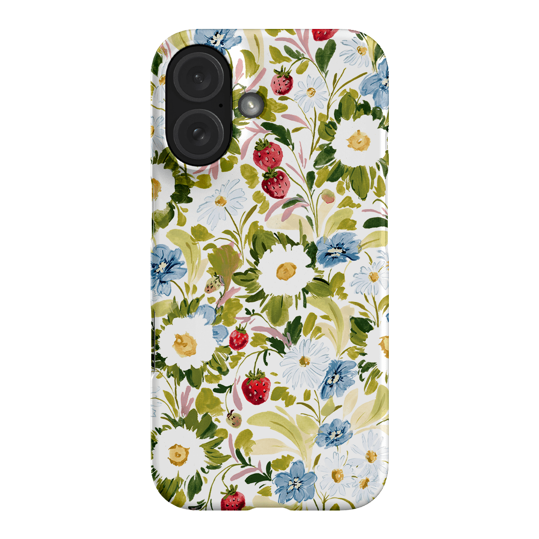 Garden Strawberries Printed Phone Cases iPhone 16 / Snap by Ellie Mae - The Dairy