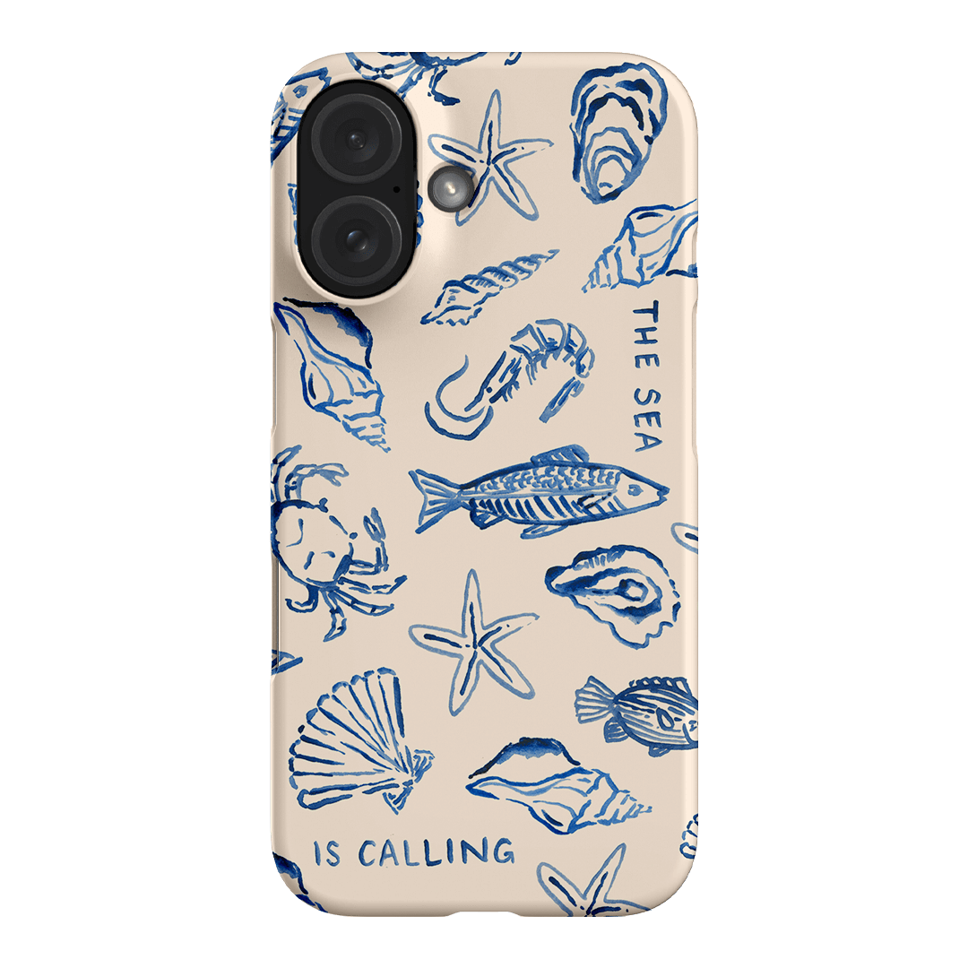 Sea Call Printed Phone Cases iPhone 16 / Snap by Cass Deller - The Dairy