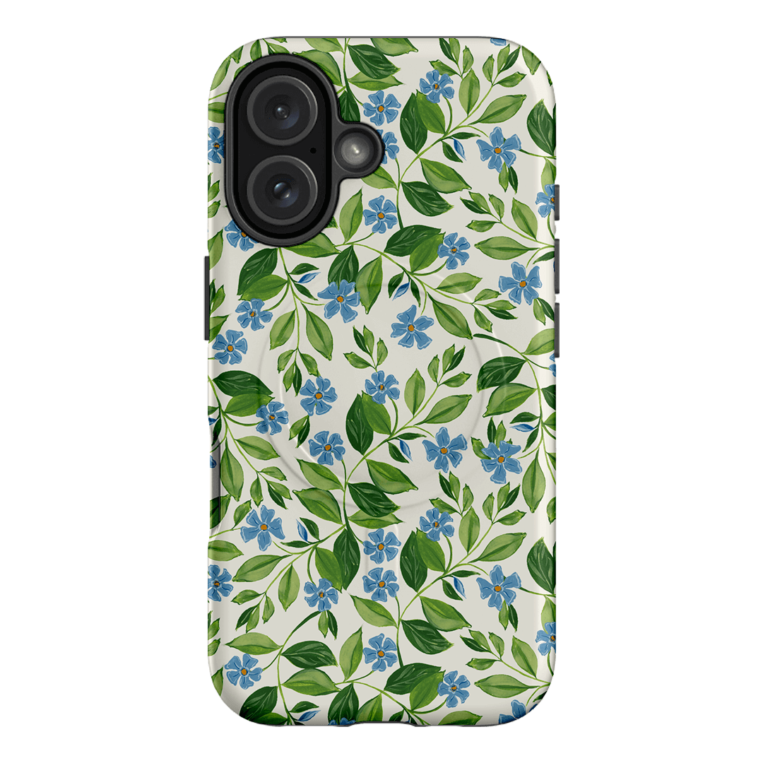Blue Vines Printed Phone Cases iPhone 16 / Armoured MagSafe by Ellie Mae - The Dairy