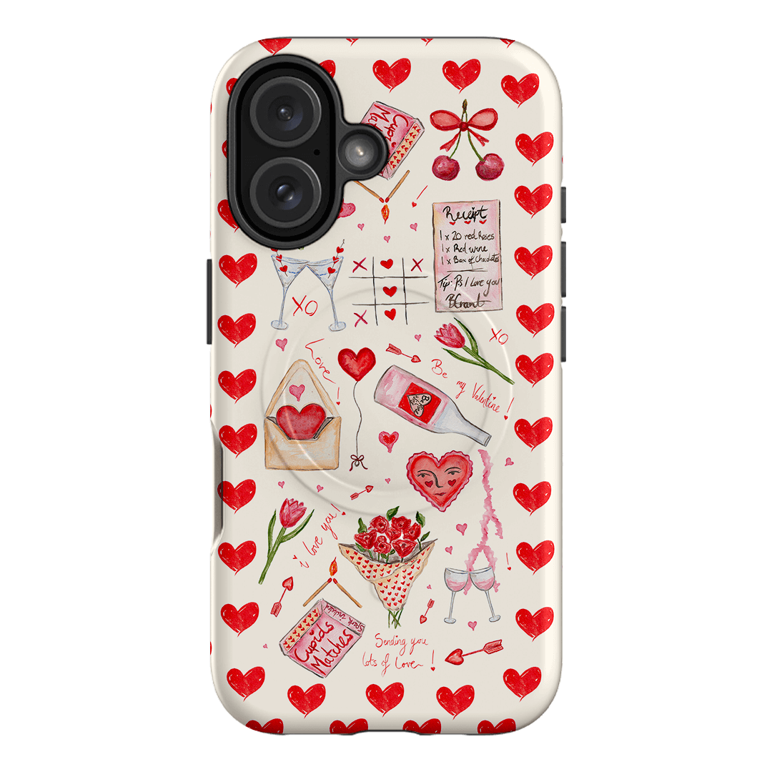 Love Note Printed Phone Cases iPhone 16 / Armoured MagSafe by BG. Studio - The Dairy