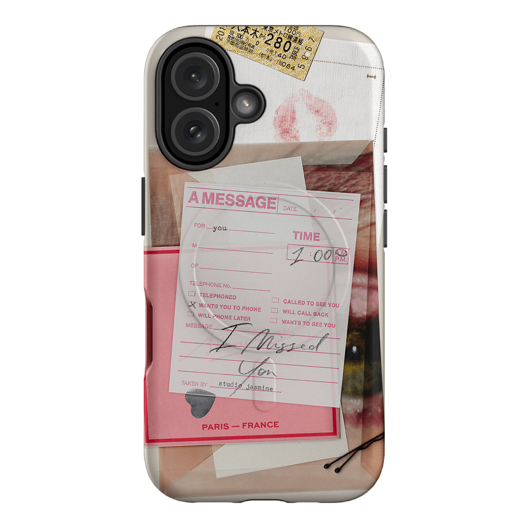 Missed Call Printed Phone Cases iPhone 16 / Armoured MagSafe by Jasmine Dowling - The Dairy