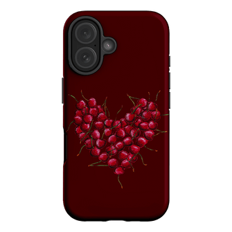 Cherry Heart Printed Phone Cases iPhone 16 / Armoured by BG. Studio - The Dairy