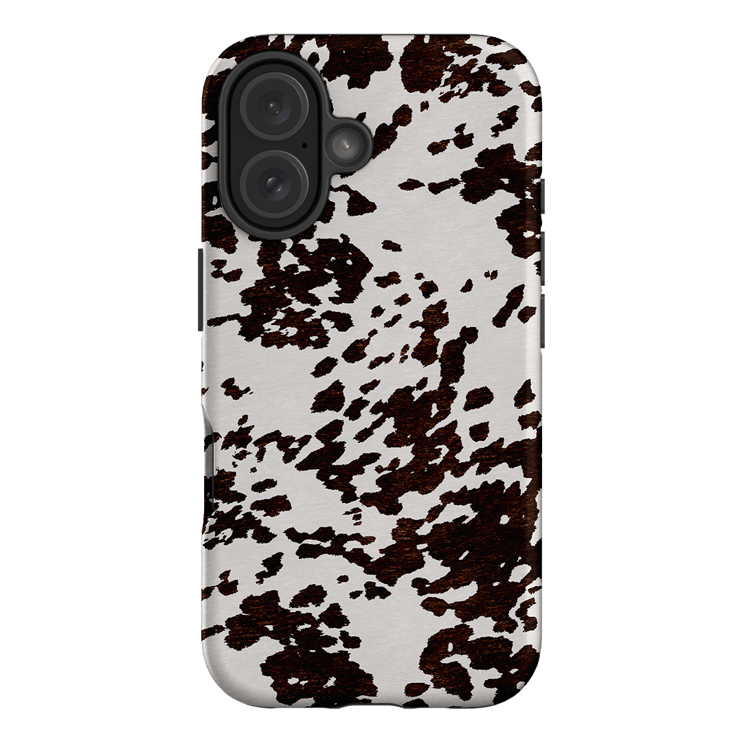Cowhide Charm Printed Phone Cases iPhone 16 / Armoured by The Dairy - The Dairy