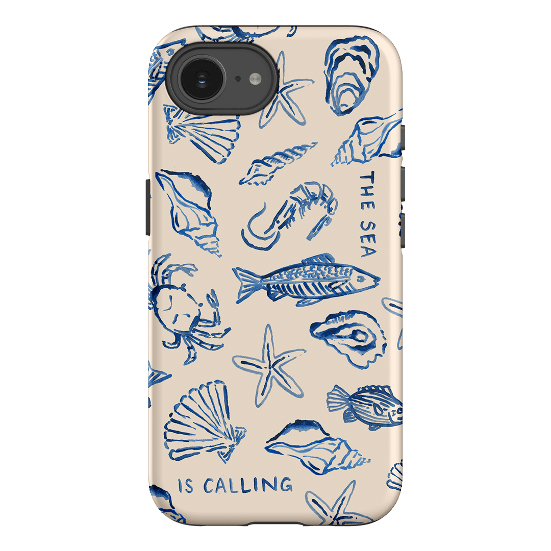 Sea Call Printed Phone Cases iPhone 16E / Armoured by Cass Deller - The Dairy